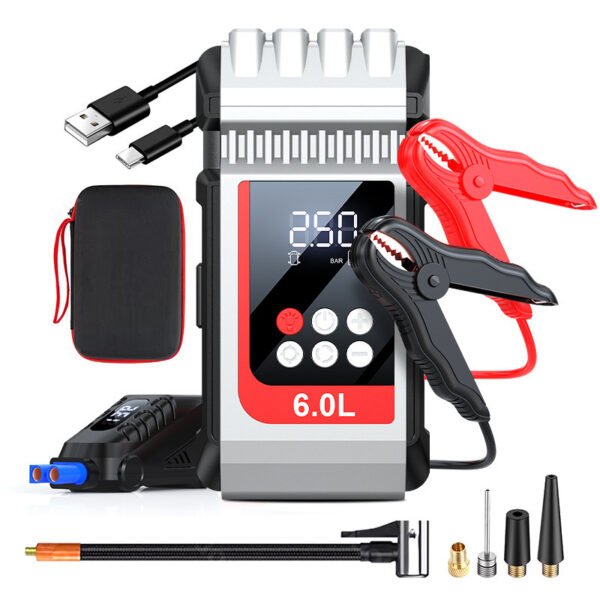 Integrated Emergency Power And Air Pump For Automobiles