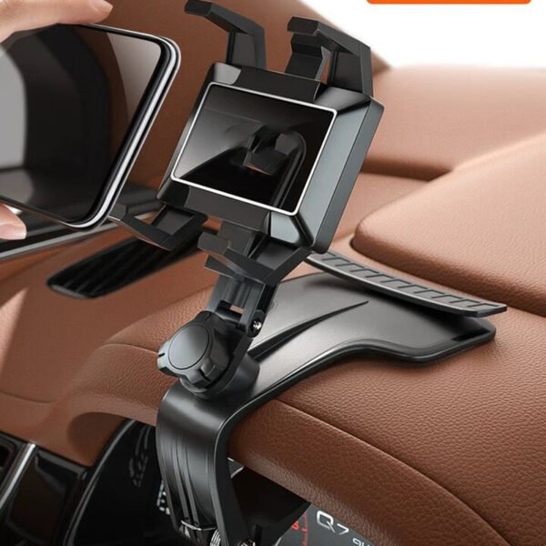 New Car Phone Holder Rotary Adjustable Navigation Car Phone Stand Multi-Function With Parking Card Automotive Goods