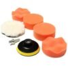 Car polishing sponge set 3 inch 7 sets of flat wave sponge wheel polishing plate wax sponge polishing wheel